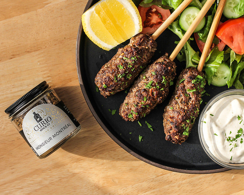 Montréal Lamb Kofta with Tahini-Yogurt Sauce