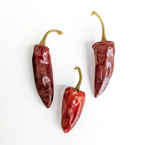 Curio Spice Co. fair-trade single origin sustainable Massachusetts whole espelette chilies.