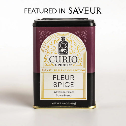 Curio Spice Co. Signature Blend Fleur Spice in a tin, as featured in Saveur.