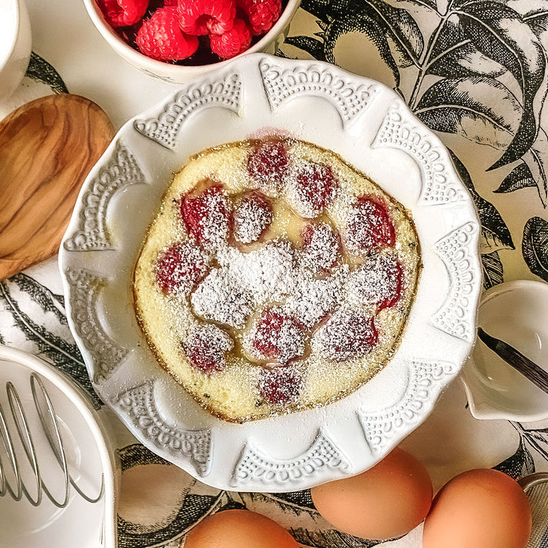 Vanilla-Raspberry Clafoutis