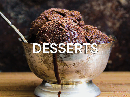 Curio Spice Co. recipe category for desserts, featuring Da Lat Spiced Dark Chocolate Ice Cream